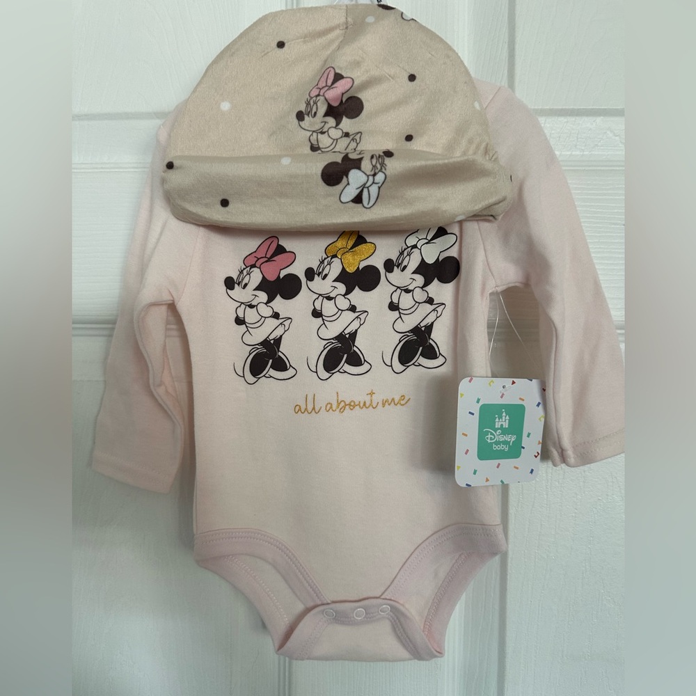 🆕Disney’s Minnie Mouse Onesie & Cap